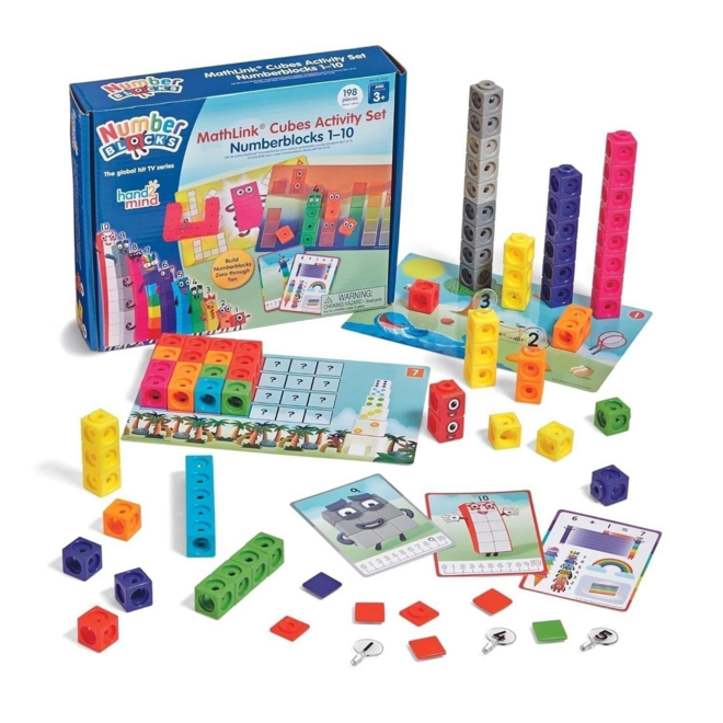 NUMBERBLOCKS MATHLINK CUBES 1-10 MATH ACTIVITY SET