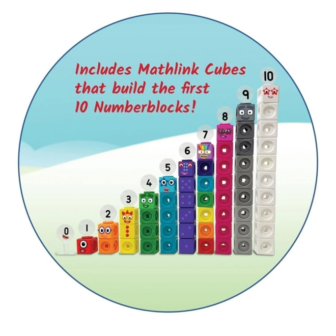 NUMBERBLOCKS MATHLINK CUBES 1-10 MATH ACTIVITY SET