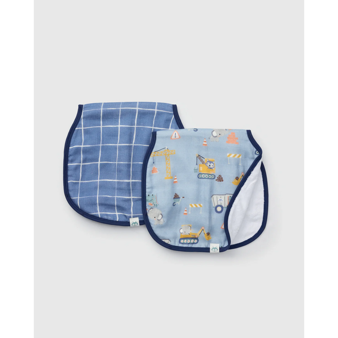Burp Cloth Set 2 Pack Tiny Engineers