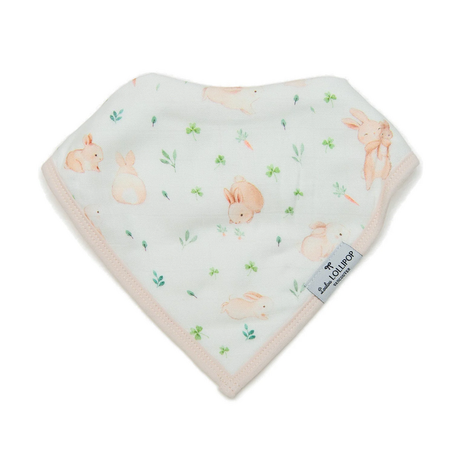 Muslin Bandana Bib Set Bunny Meadow