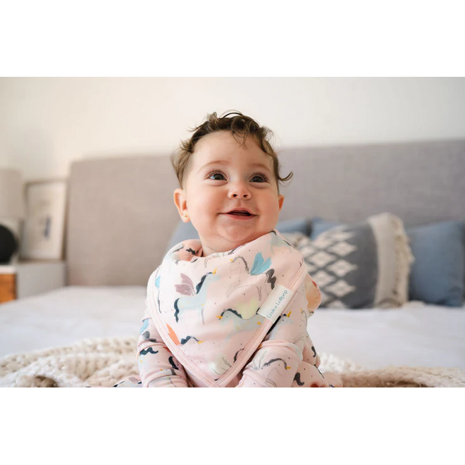 Muslin Bandana Bib Set - Unicorn Ballet