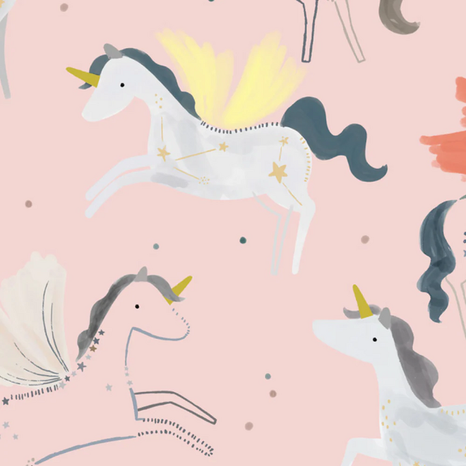 Muslin Bandana Bib Set - Unicorn Ballet