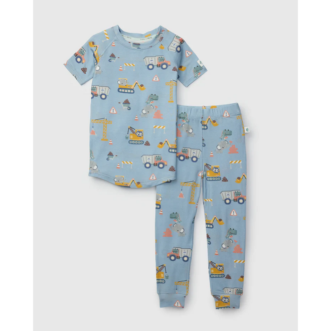 Short Sleeve Long Pants Pajama Set Tiny Engineers