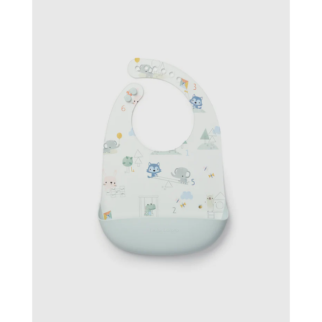 Silicone Bib Printed Mini Mathletes