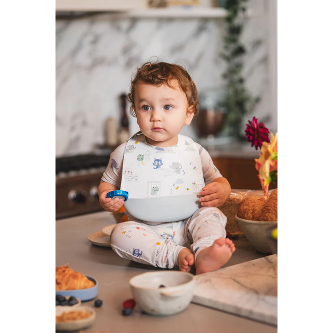 Silicone Bib Printed Mini Mathletes