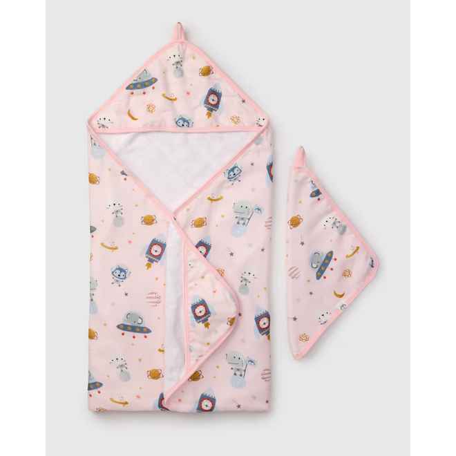 Hooded Towel Set Astro Explorers