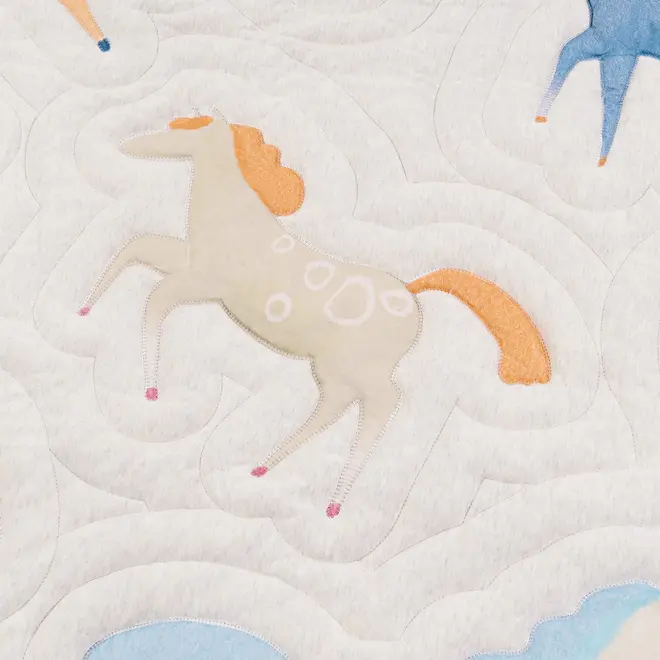 Cotton Nook Embroidered Quilted Cozy Blanket 2.0 TOG- S- PONY EXPRESS