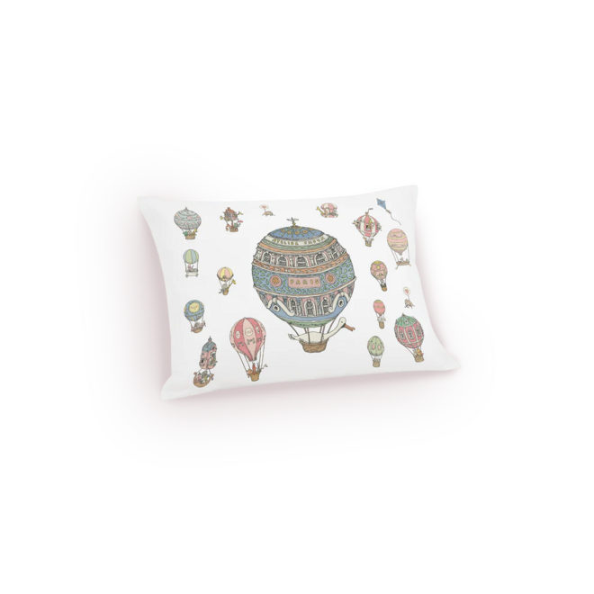 Satin Cushion - Hot Air Balloons