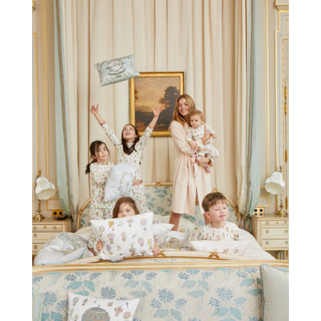 Satin Cushion - Hot Air Balloons