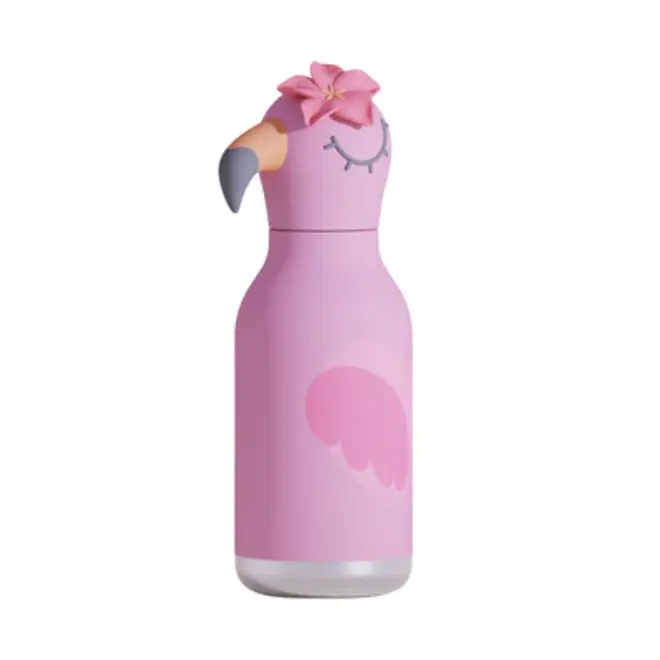 ASOBU 16 oz Bestie Animal Bottle Flamingo