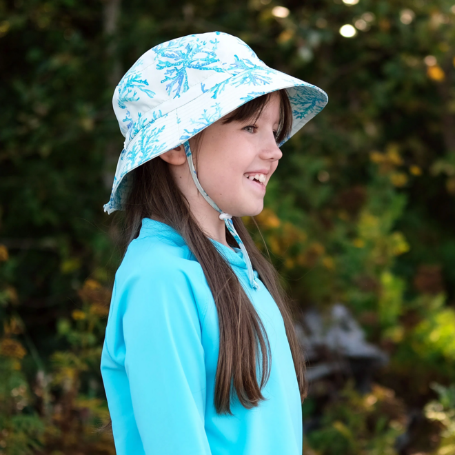 Jan&Jul Aqua-Dry Bucket Hat Blue Coral