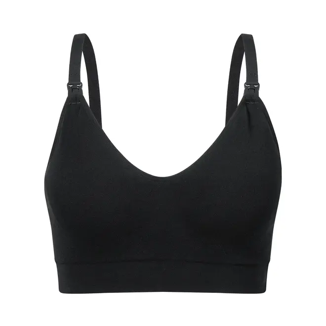 Seamless Nursing Bra Black