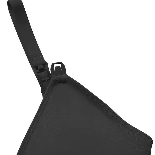 Seamless Nursing Bra Black