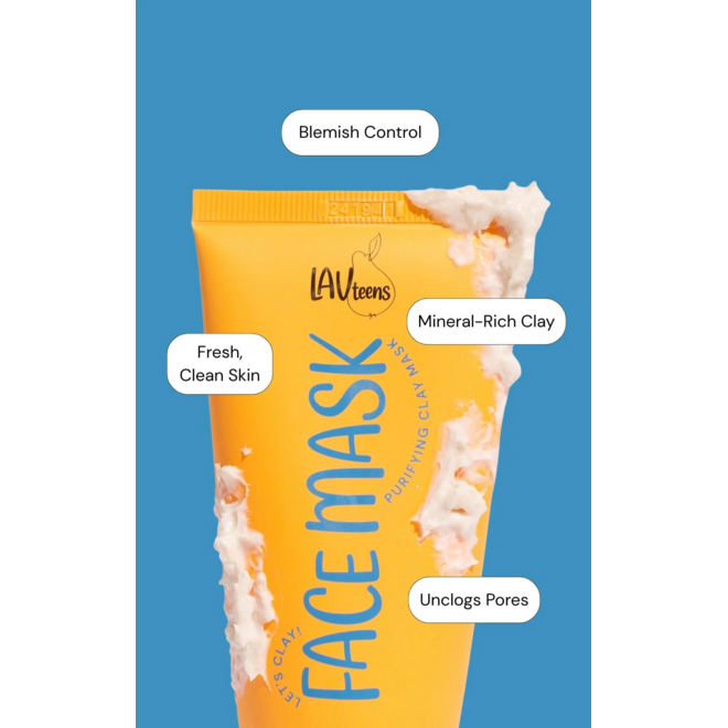Lav Kids - Teens Clay Face Mask