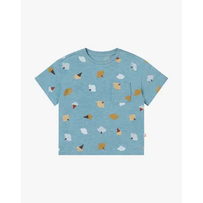 Short Sleeve Oversize Tee Cloudy Cottoncandy