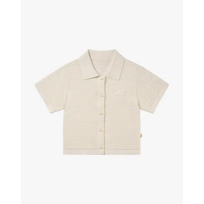 Short Sleeve Knit T-Shirt Jet Stream