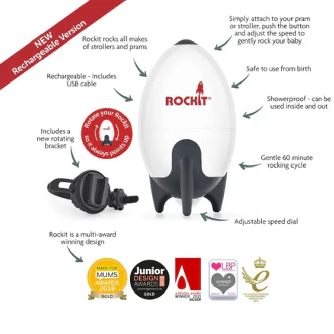 Rockit - Portable Baby Rocker USB Rechargeable 2.0