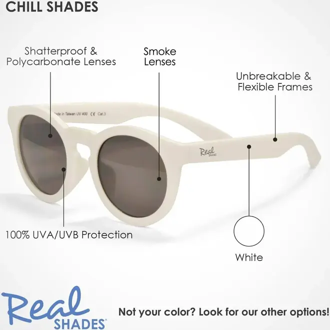 Real Shades - Sunglasses - Chill - White