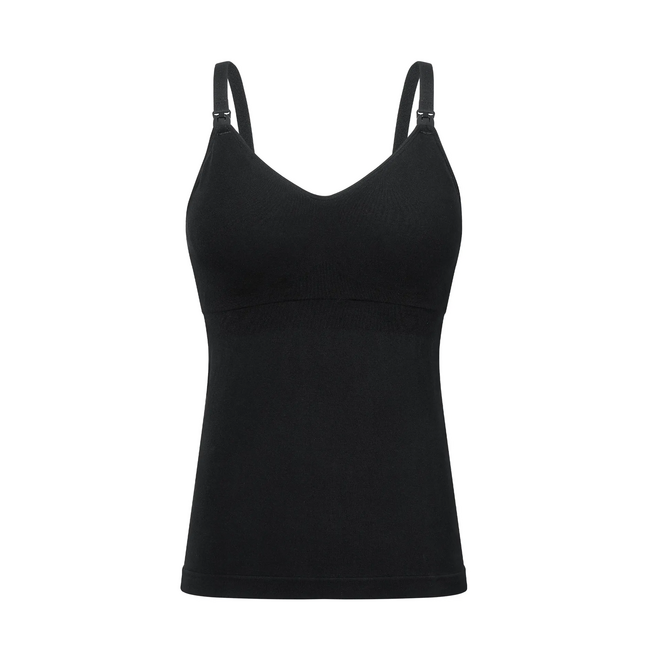 Seamless Nursing Tank Black