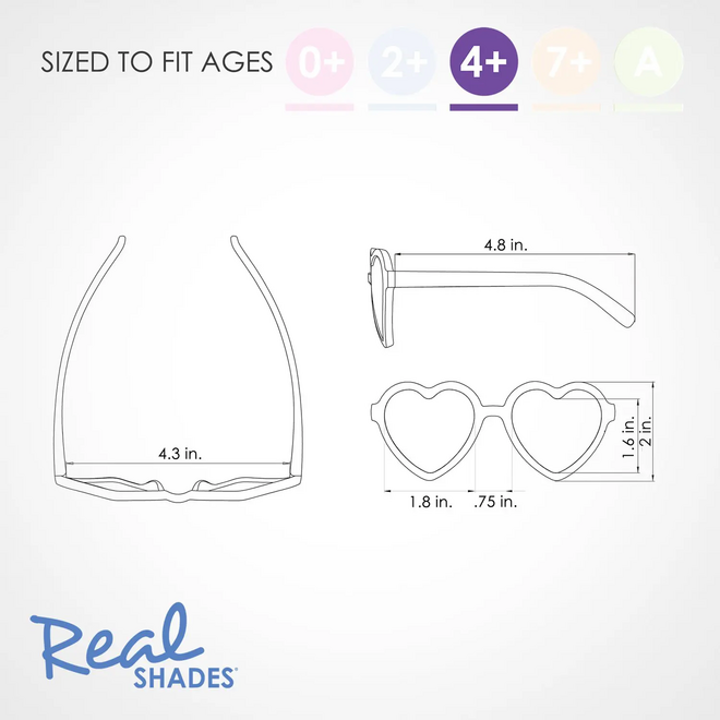 Real Shades - Heart - Almond Tan