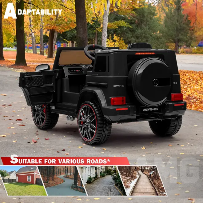 Mercedes-Benz AMG G63 with Remote Control and Leather Seat 12V Licensed Black