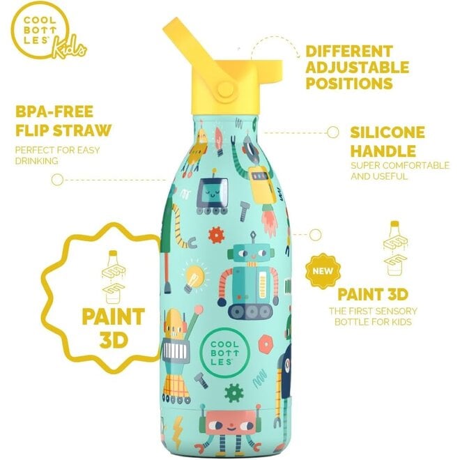 Cool Bottles - Kids 500ml -Discovery Series - Short Circuit