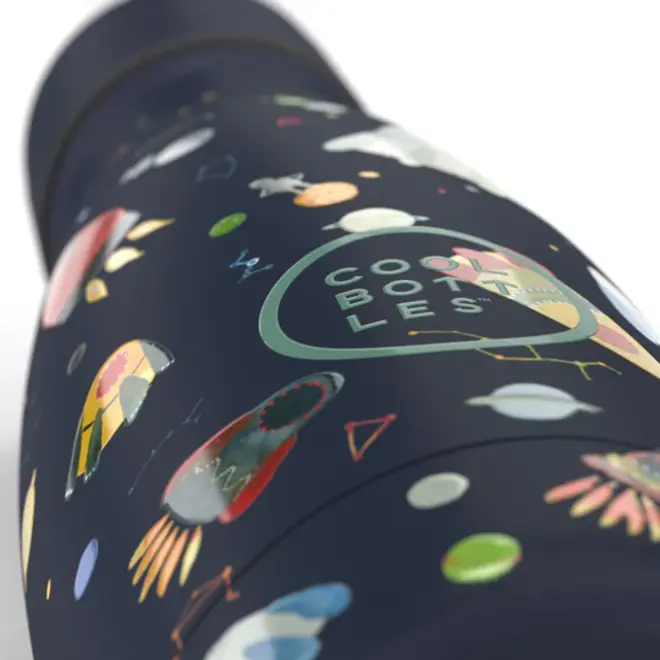 Cool Bottles - Kids 260ml - Adventures Series - Space Rockets