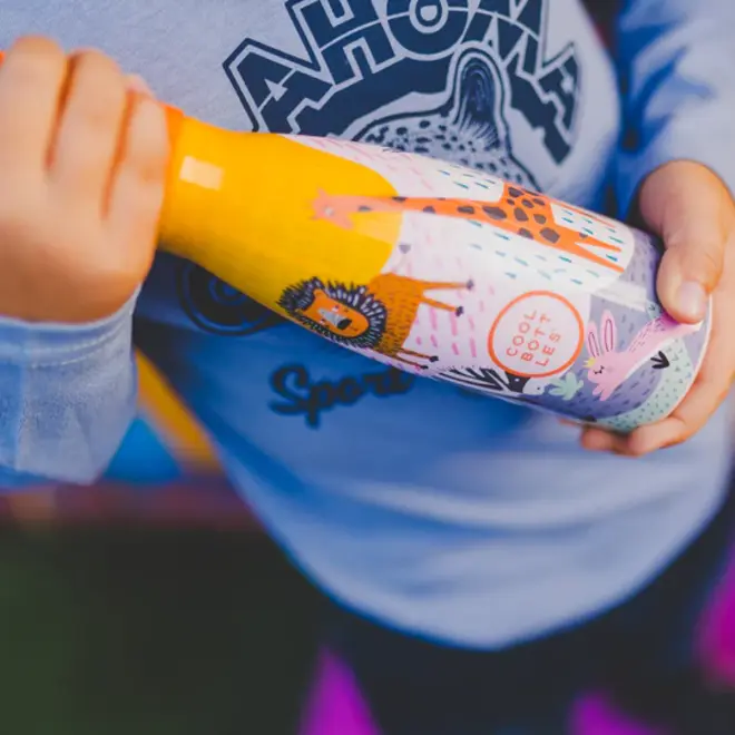 Cool Bottles - Kids 260ml - Animal Series - Savannah Kingdom