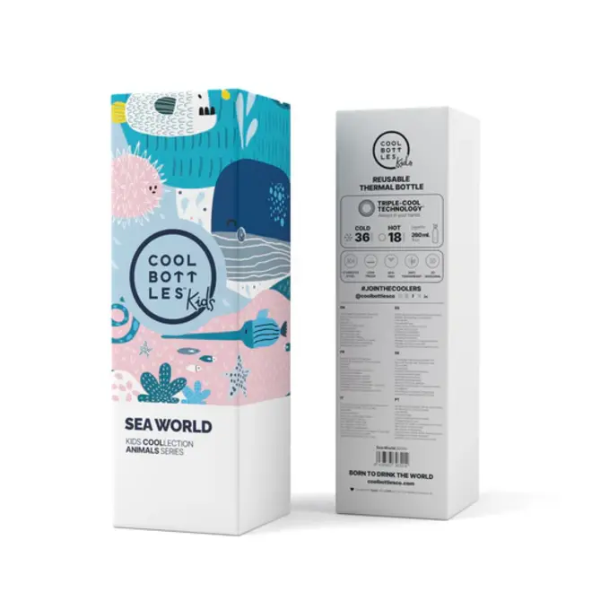 Cool Bottles - Kids 260ml - Animal Series - Sea World
