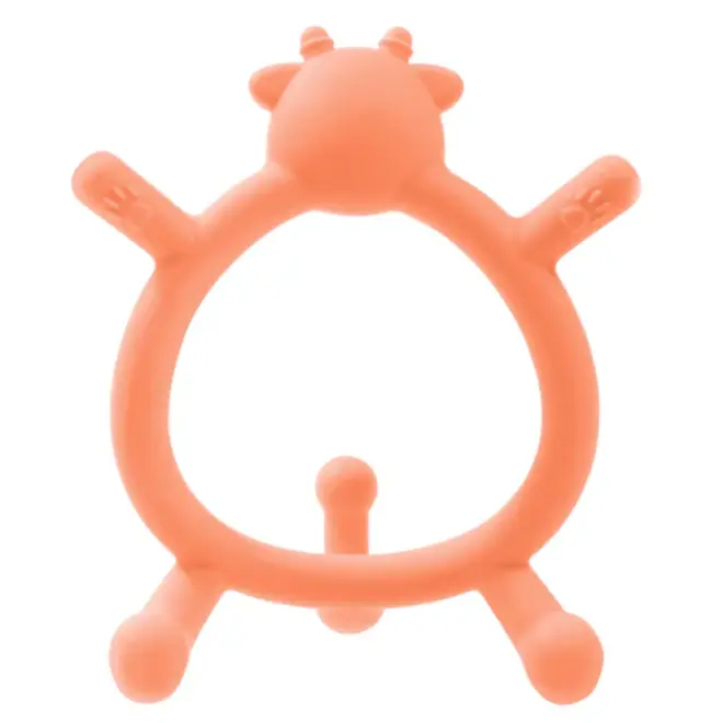 Pigeon - Deer Silicone Teether for Sipping (Orange)