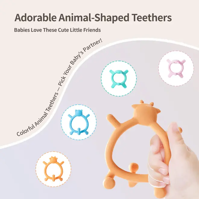 Pigeon - Cat Silicone Teether for Sipping (Blue)