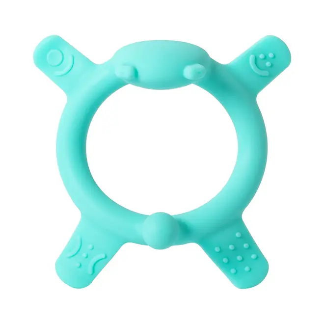 Pigeon - Bear Silicone Teether for Sipping (Green)