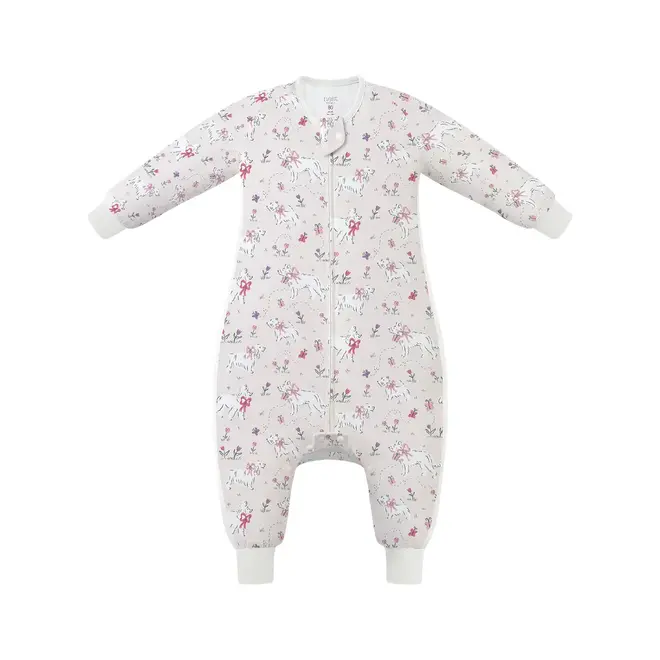 Long Sleeve Footed Sleep Bag 0.6Tog Doggie Meadow