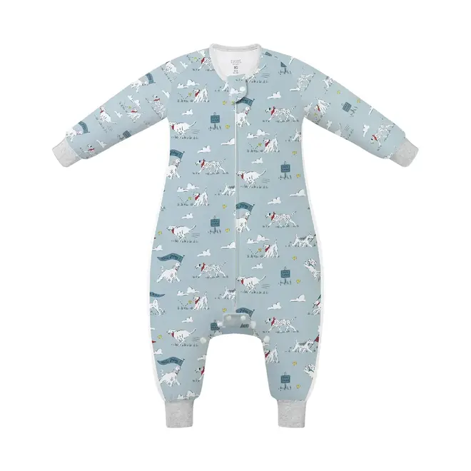 Long Sleeve Footed Sleep Bag 0.6 Tog Puppy Park