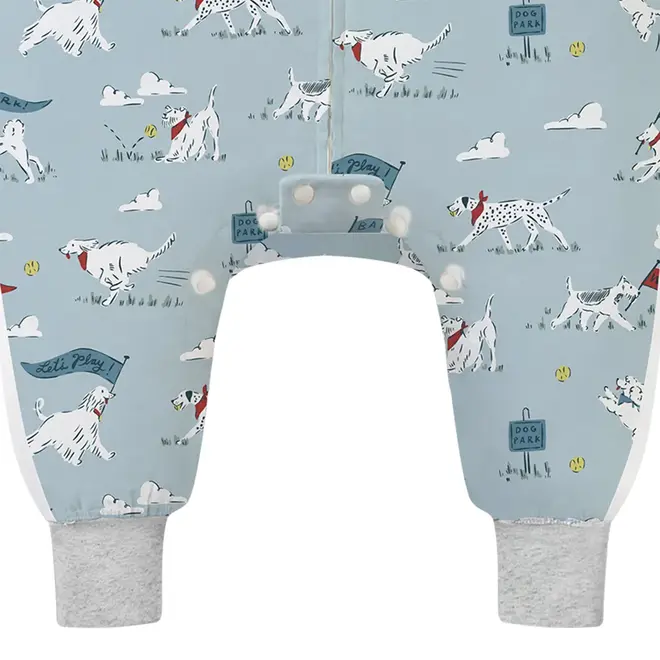 Long Sleeve Footed Sleep Bag 0.6 Tog Puppy Park