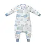 Long Sleeve Footed Sleep Bag 0.6Tog Fluffy Puffs