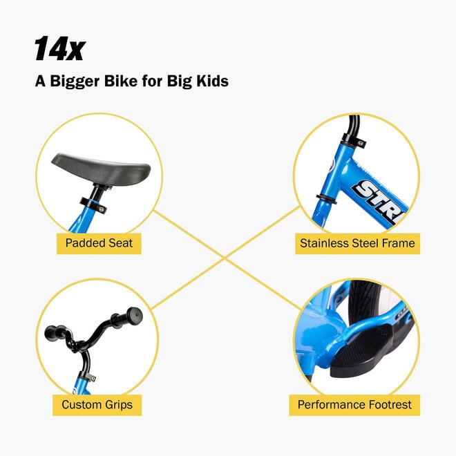 Strider 14x sport balance bike - blue
