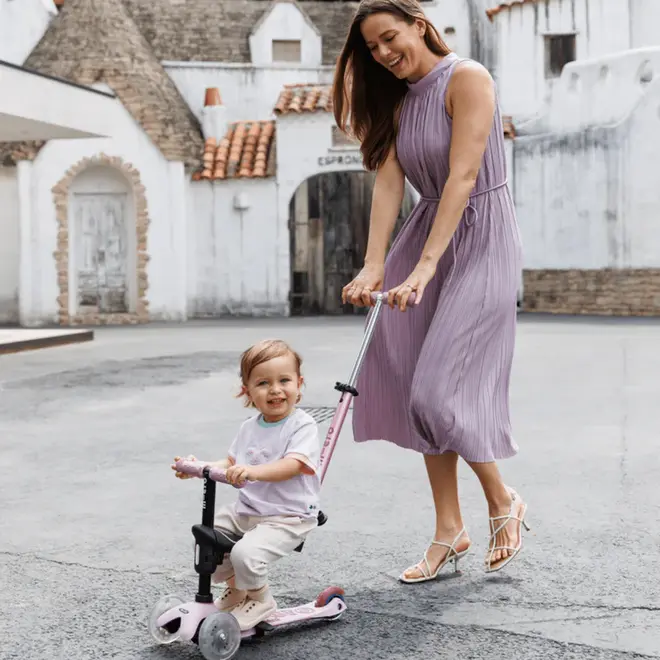 Micro Rock & Go LED Scooter - Dusty RoseDusty Rose