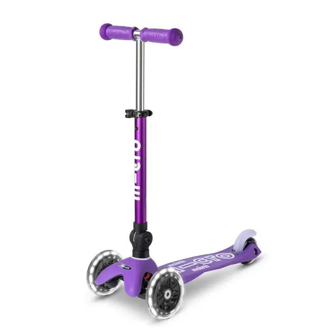 Micro Mini Foldable LED Scooter - PurplePurple