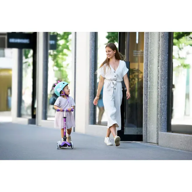 Micro Mini Foldable LED Scooter - PurplePurple