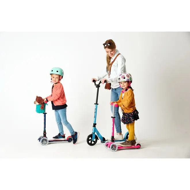 Micro Mini Foldable LED Scooter - PurplePurple