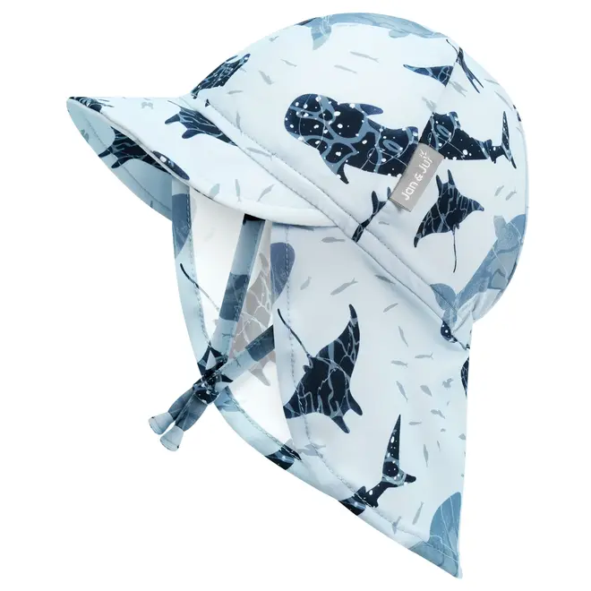 UV Baby Cap - UV Quick Dry Whale Play