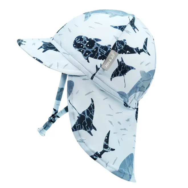 UV Baby Cap - UV Quick Dry Whale Play