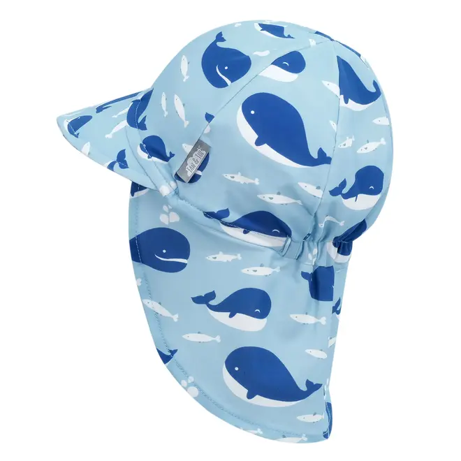 UV Baby Cap - UV Quick Dry Blue Whale