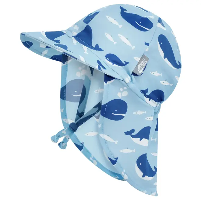 UV Baby Cap - UV Quick Dry Blue Whale