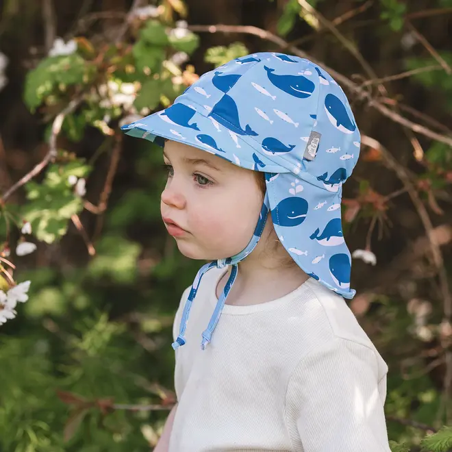 UV Baby Cap - UV Quick Dry Blue Whale