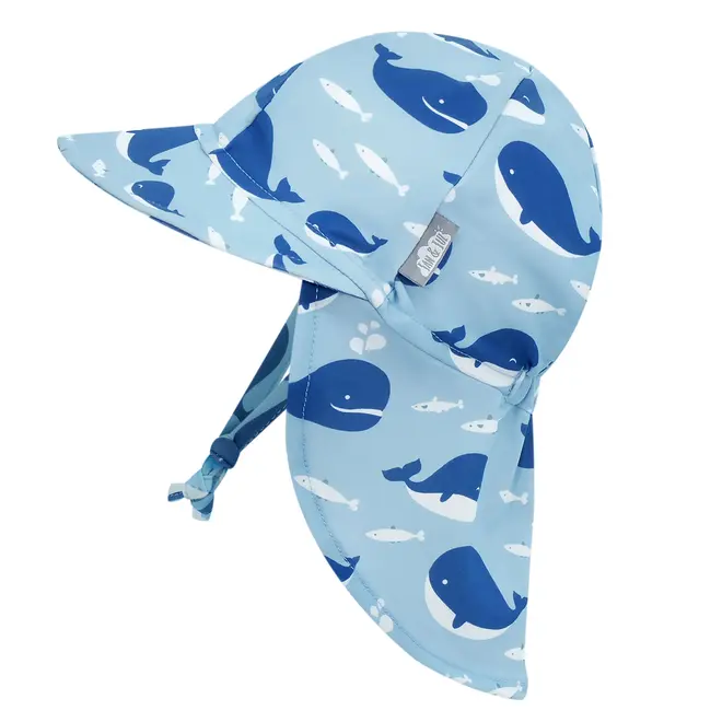 UV Baby Cap - UV Quick Dry Blue Whale
