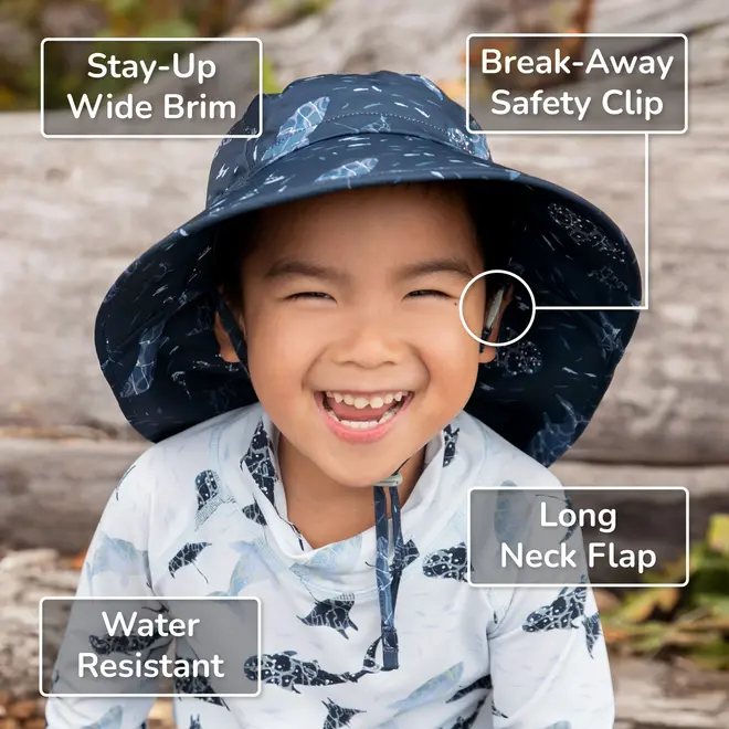 Aqua-Dry Xplorer Hat Navy Whale Play
