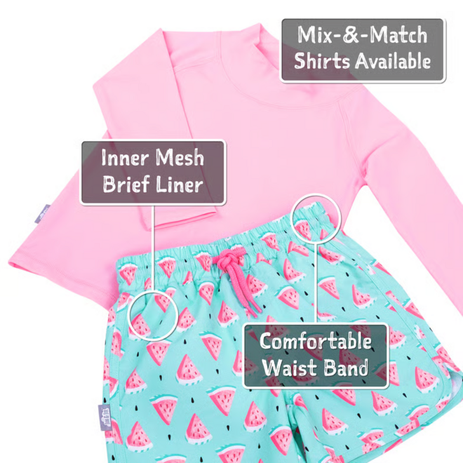 Watermelon Sun & Splash UV Swim Short
