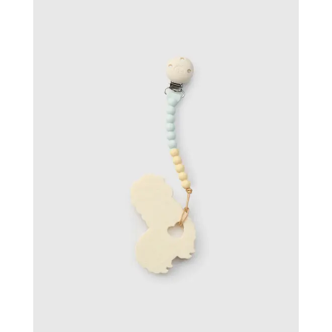 Pacifier Clip Teether Set Llama